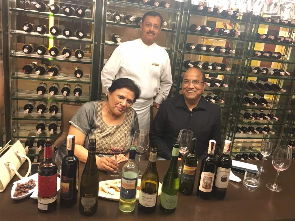 arvindsharmain's tweet photo. Unbelievable wine tasting experience with Manohar Pachkale, Sommelier at the Oberoi- #MumbaiGems https://t.co/Q3b2URDDXe