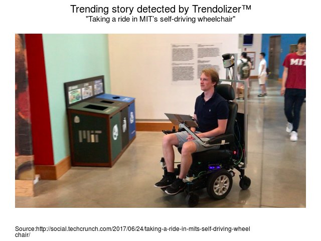 autolizer's tweet image. Taking a ride in #MIT’s self-driving wheelchair #ArtificialIntelligenceLaboratory cars.trendolizer.com/2017/06/taking…