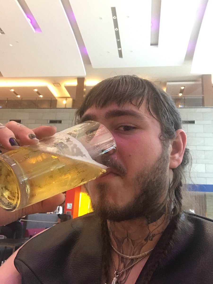 PostMalone's tweet image. now THATS a cold one™