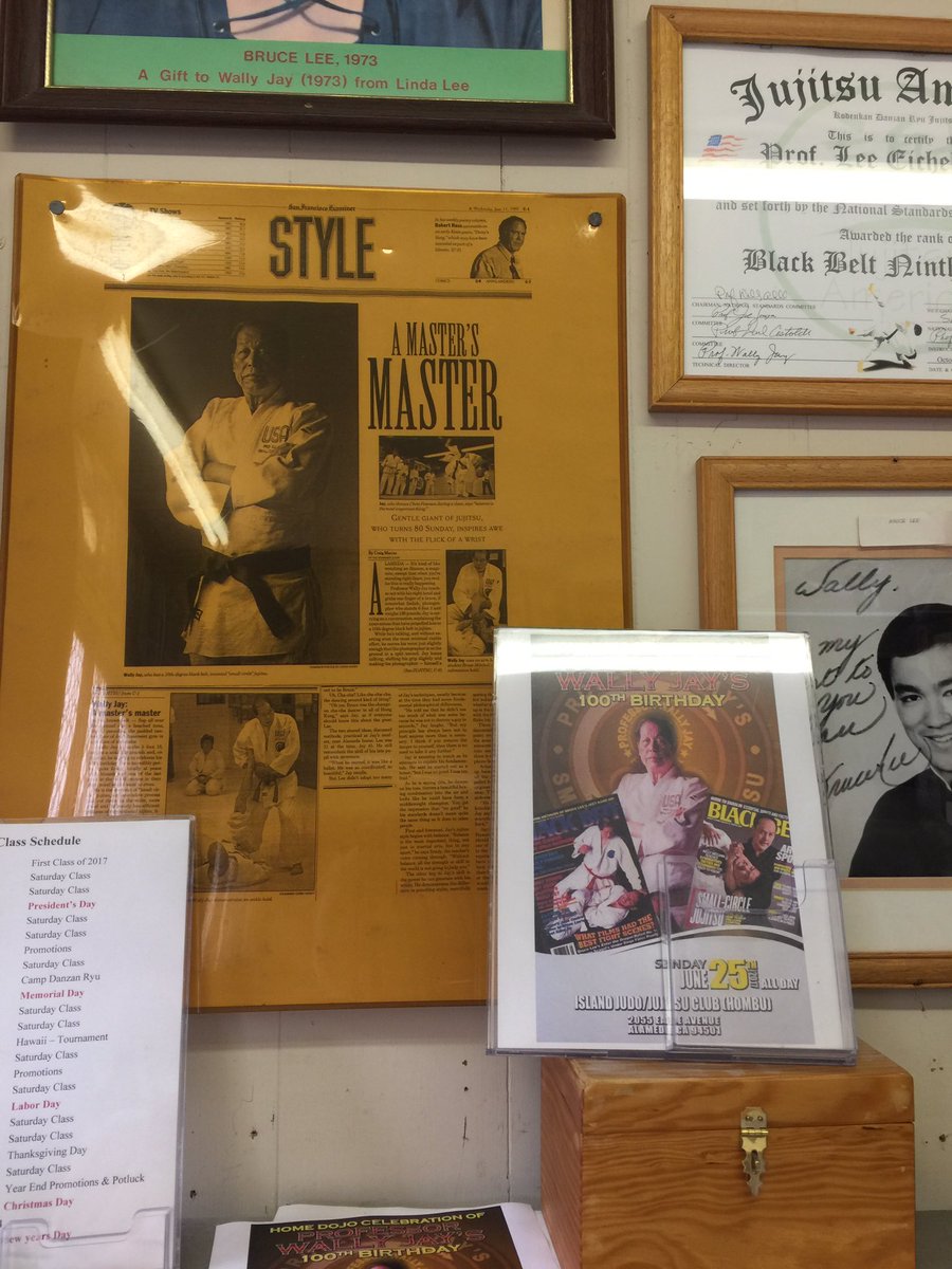 Atomic_Girl's tweet image. 100th Birthday Celebration of Professor Wally Jay @ Home Dojo #WallyJay #SmallCircleJujitsu #LeonJay