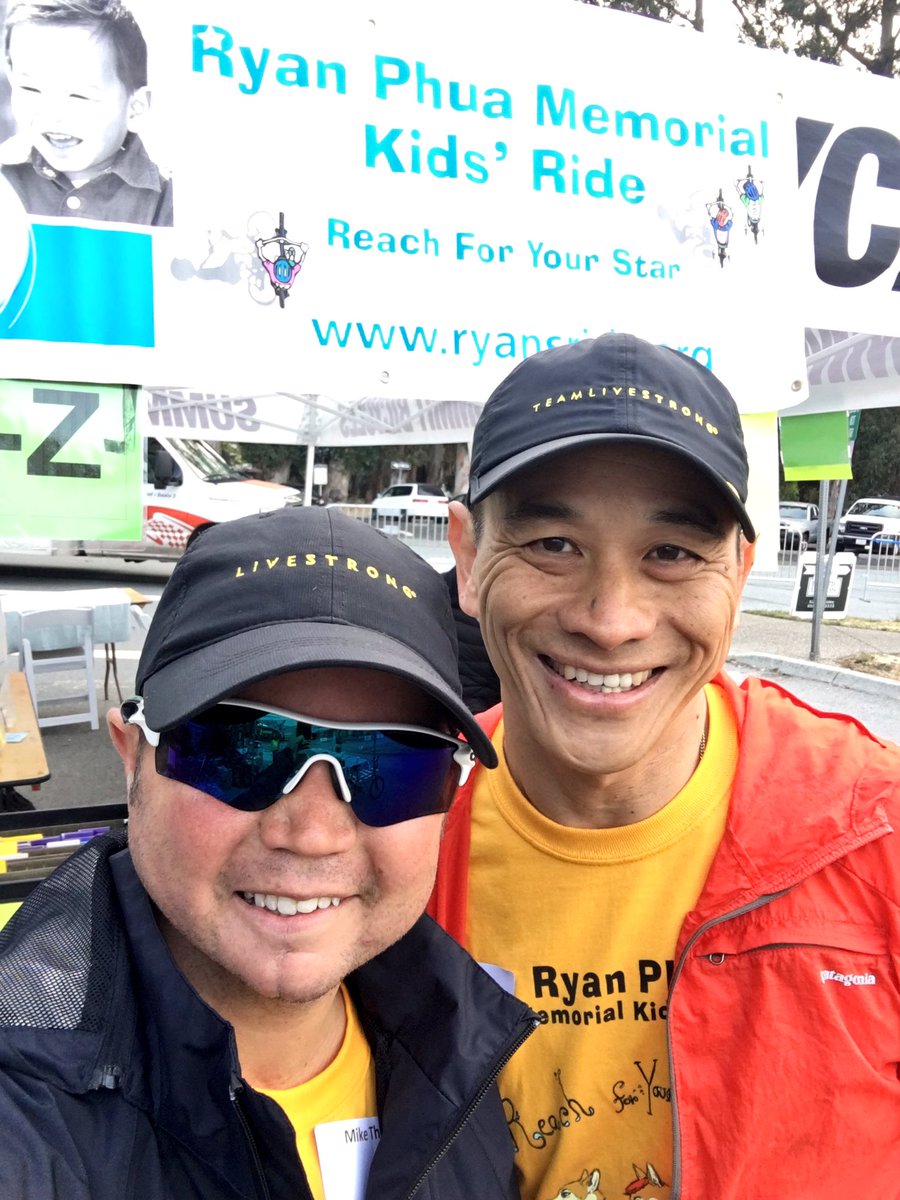 Representing <a href="/TeamLIVESTRONG/">TeamLIVESTRONG</a> here in Burlingame, CA for the 14th annual <a href="/ryansride/">RyansRide</a> benefiting <a href="/livestrong/">Livestrong</a>! Over $800K raised since 2004! 🙌