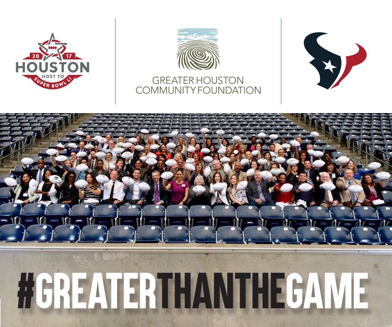 Congratulations to all our friends who were awarded the Touchdown Houston grant! $4 million to 78 amazing charities! #GreaterThanTheGame