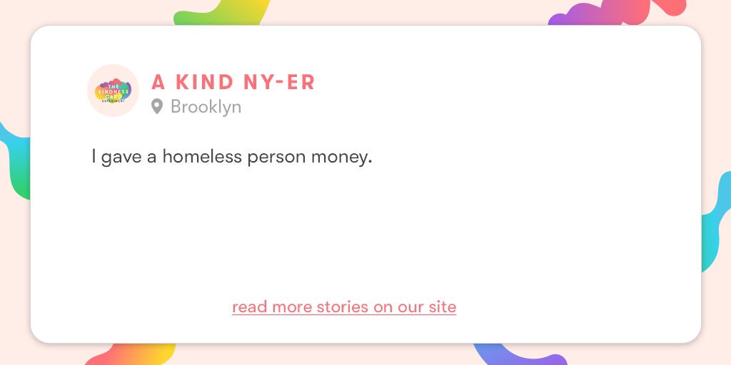 thekindnesscard's tweet photo. The more cards are passed, the more stories of kindness we collect! Find more stories on our site. #KindnessIsHere https://t.co/pzGproYG0k