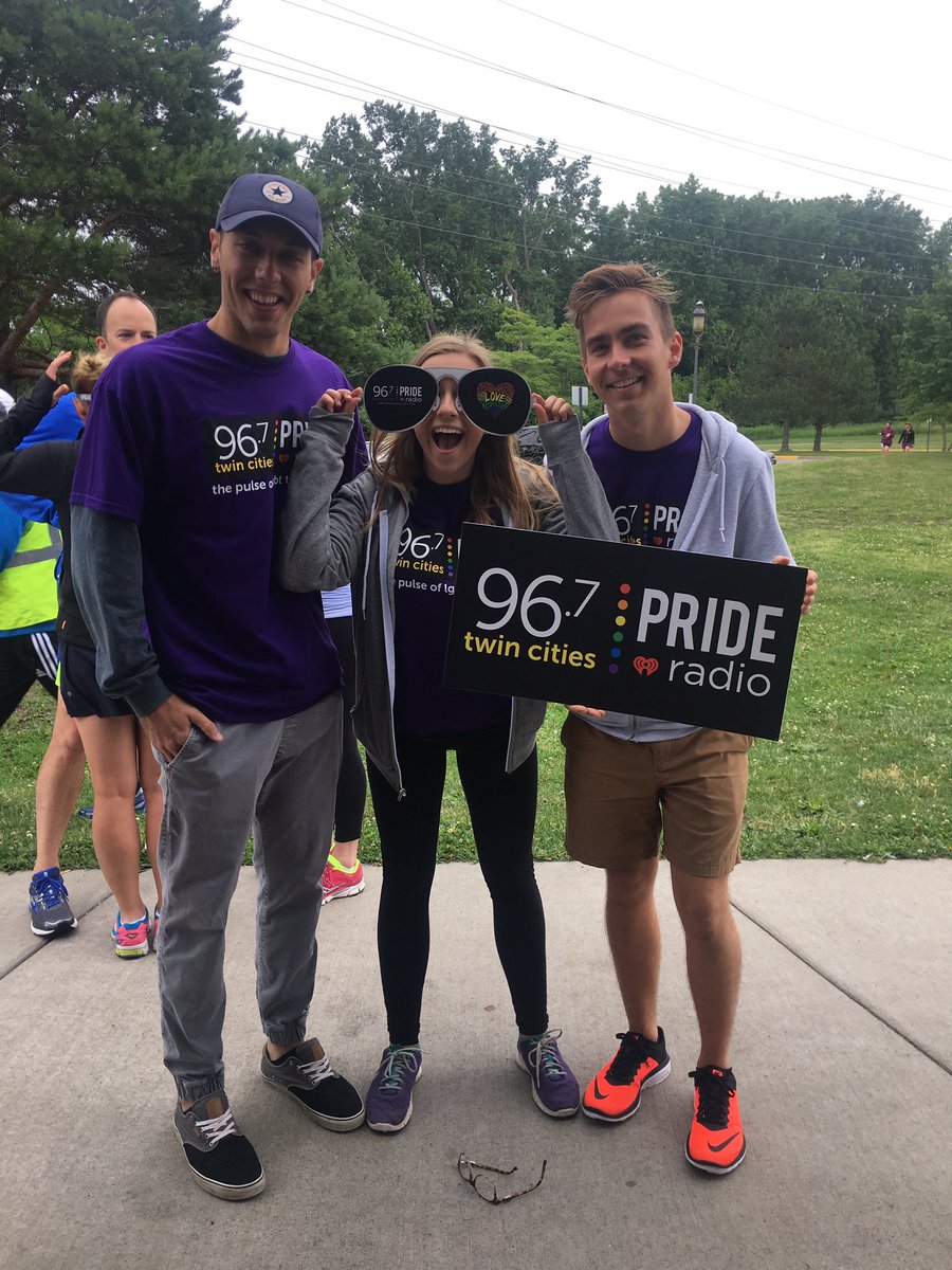 967PrideRadio's tweet photo. We're hanging out at Boom Island before the race! Come get registered and say hi! @TwinCitiesPride #967Prideradio https://t.co/JS1cTISTSS