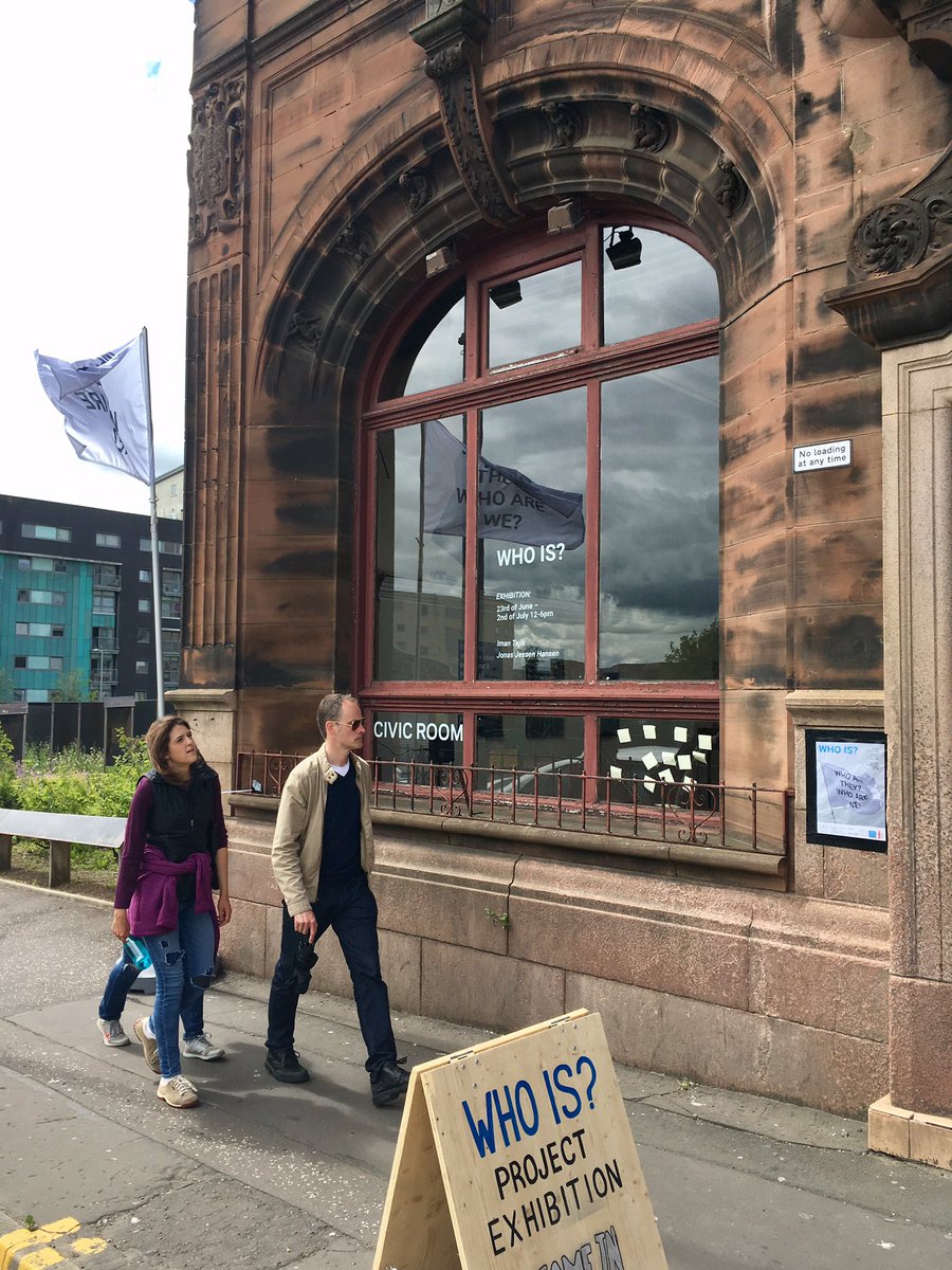 thewhoisproject's tweet image. Who is?Exhibition opens daily 12to6pm @CivicRoom . Come down &amp;amp; share the event.
#Whoisproject #contemporary art exhibition #RefugeeFestScot