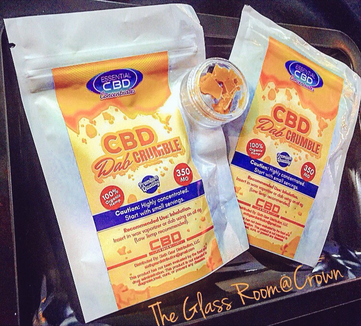 NEW CBD PRODUCTS AVAILABLE!🎉 CBD Dab Crumble available at The Glass Room   1134 Wantagh ave in Wantagh &amp; 2685 N Jerusalem Road in E meadow 💥