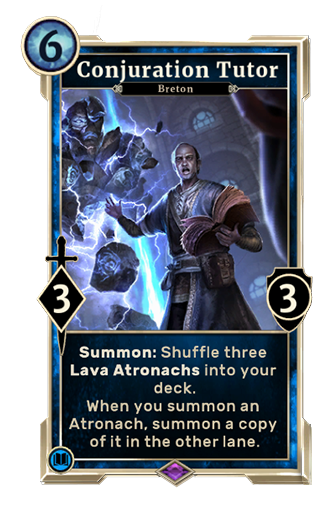 TESLegends's tweet photo. Atronach afficianados will love this month's Ranked reward card: Conjuration Tutor! #TESLegends https://t.co/5TWuvbSzCl https://t.co/44uJnZGHok