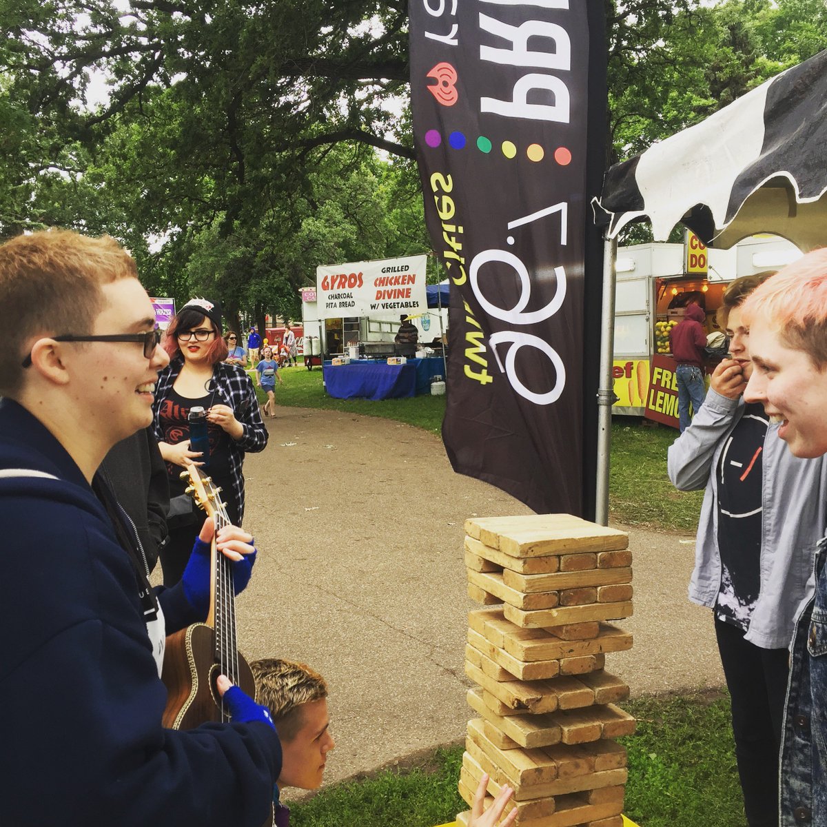 967PrideRadio's tweet photo. Come listen to music, celebrate #TCPride, and play some giant jenga with #967PrideRadio today in Loring Park ๐ณ๏ธโ๐๐ณ๏ธโ๐๐ณ๏ธโ๐ @TwinCitiesPride https://t.co/MNLex0gZp9