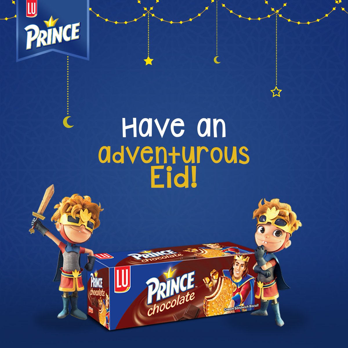princebylu's tweet photo. May this Eid be filled with amazing adventure’s and Prince biscuits! #PrinceBiscuitsPakistan #EidMubarak https://t.co/p3il6CeUGP