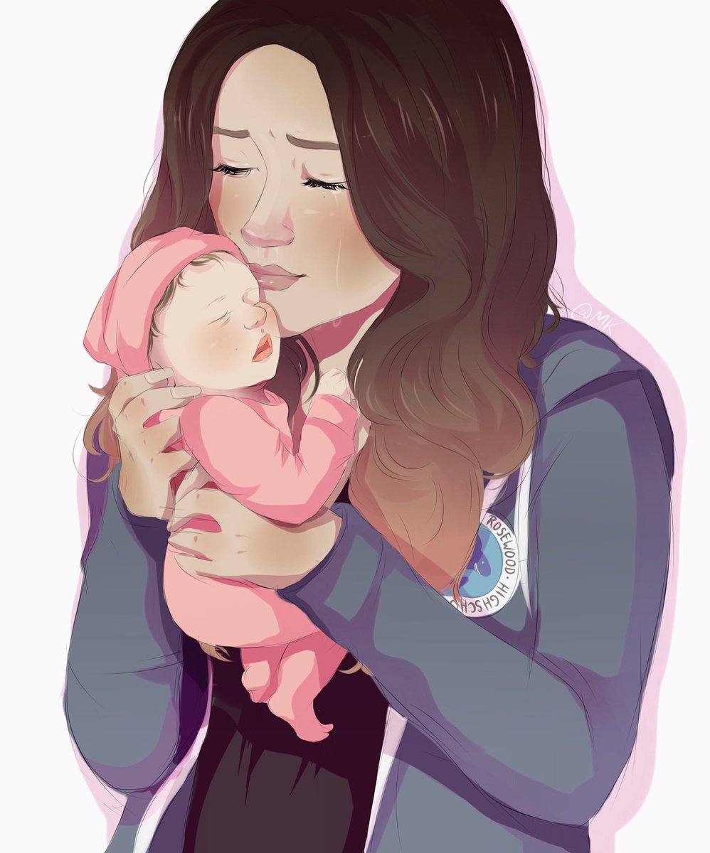 Maaya_Kitsune's tweet photo. Emily with her newborn♡ #emison #pll @shaymitch @SashaaPieterse @PLLTVSeries https://t.co/Lzo8wneCxg