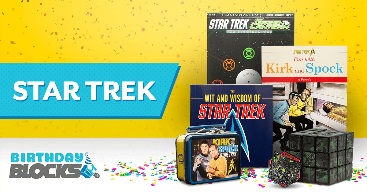 GamerBlocks's tweet photo. Live long and prosper with our Star Trek Birthday Block! Get it for just $19.99 with FREE North American shipping. https://t.co/PI4zz5vt4y https://t.co/nmi6hAxiaH