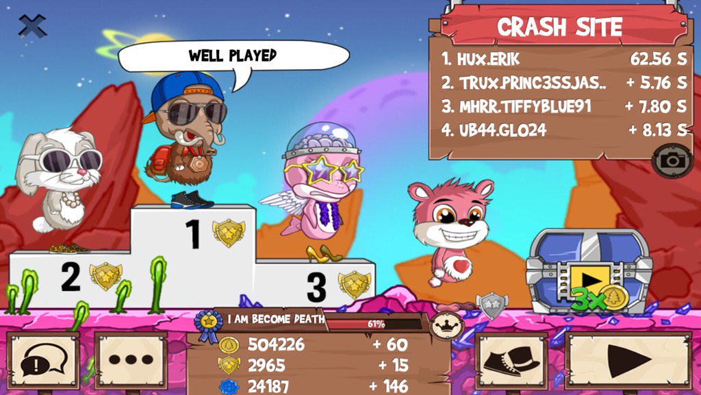 ImASoccaPlaya's tweet photo. All those guys just got washed #funrun2 #Princ3ssJasmin3 #TiffyBlue91 #Glo24 https://t.co/Jgb1FWPjS8