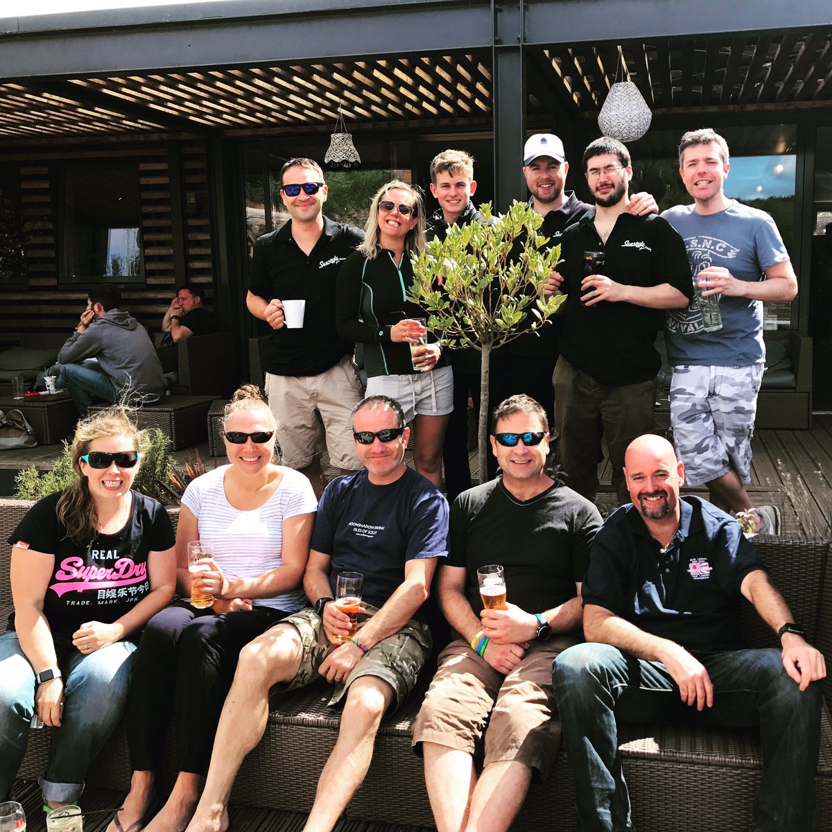 Surprise birthday present. DPV Course for Marie. Sidemount divers out in force.