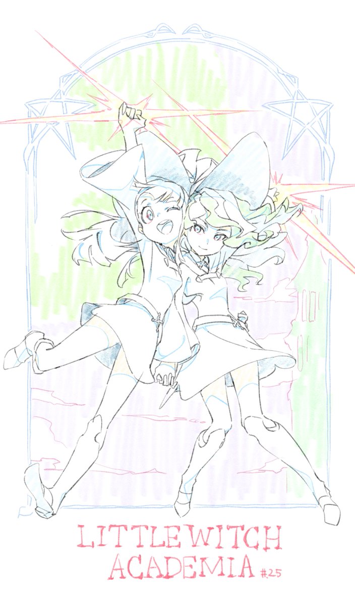ireieri_'s tweet photo. 最終話、原画参加させていただきました。制作さんやスタッフさん方みんなにご迷惑かけて申し訳がないですが、ずっと憧れの作品に触れて嬉しかったです。
LWAお疲れ様でした…！ https://t.co/C3dObPvagR