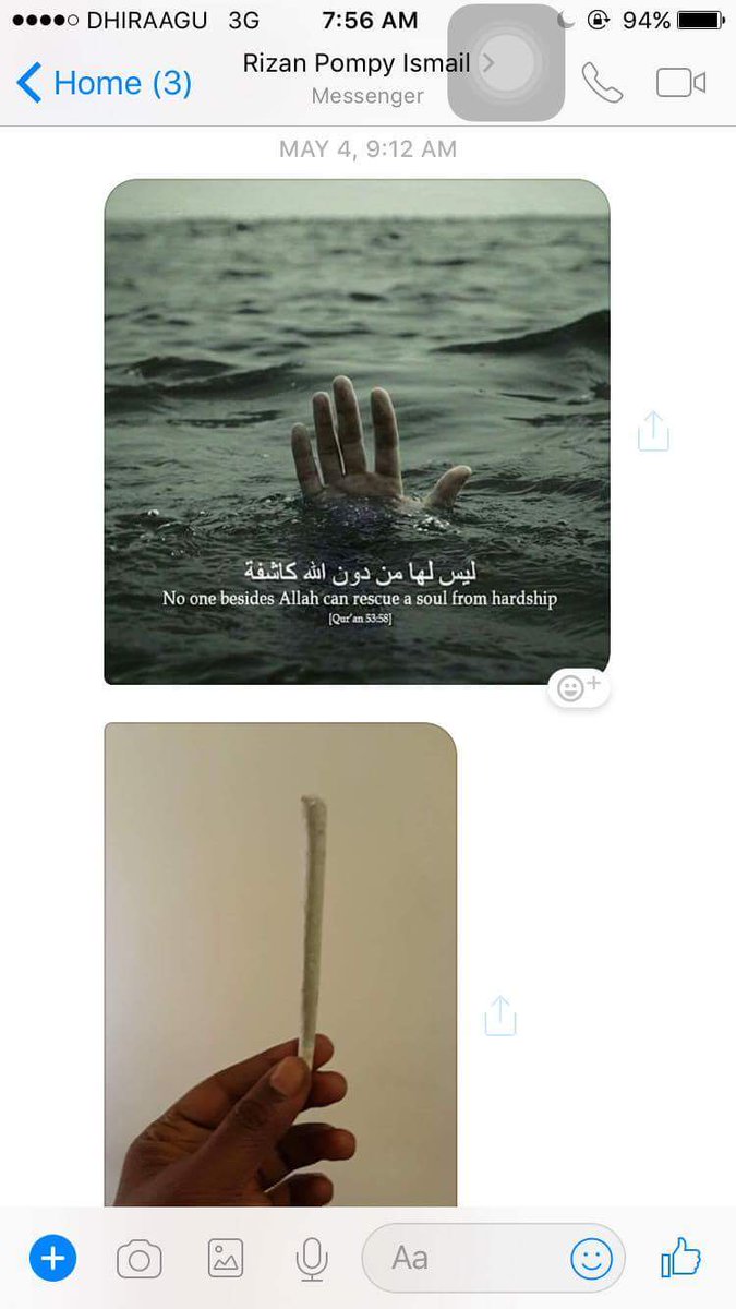 mujunaeem's tweet image. @rizanmahdi is the kind of radicalized thug who deems fit to peach to me. And the @PoliceMv nurture them into murderers. #goodmuslims