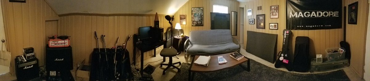 TFHWSU_MKE's tweet photo. "Studio" is ready! Doing last vocal recording for album with Adriana! #milwaukeemetal #femaleguitarist #womeninmetal #femalevocalist https://t.co/hPZT1JxhhD