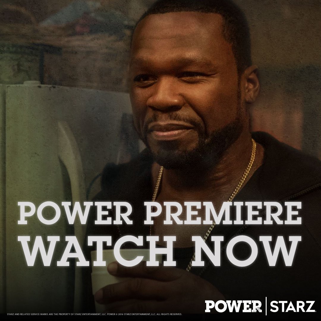 50cent's tweet photo. Power premiere is tonite! Don't miss it. 9PM on STARZ

You can already Watch it on the STARZ app https://t.co/1Qeelo94ou 

#PowerPremiere https://t.co/EnrS27QAxO