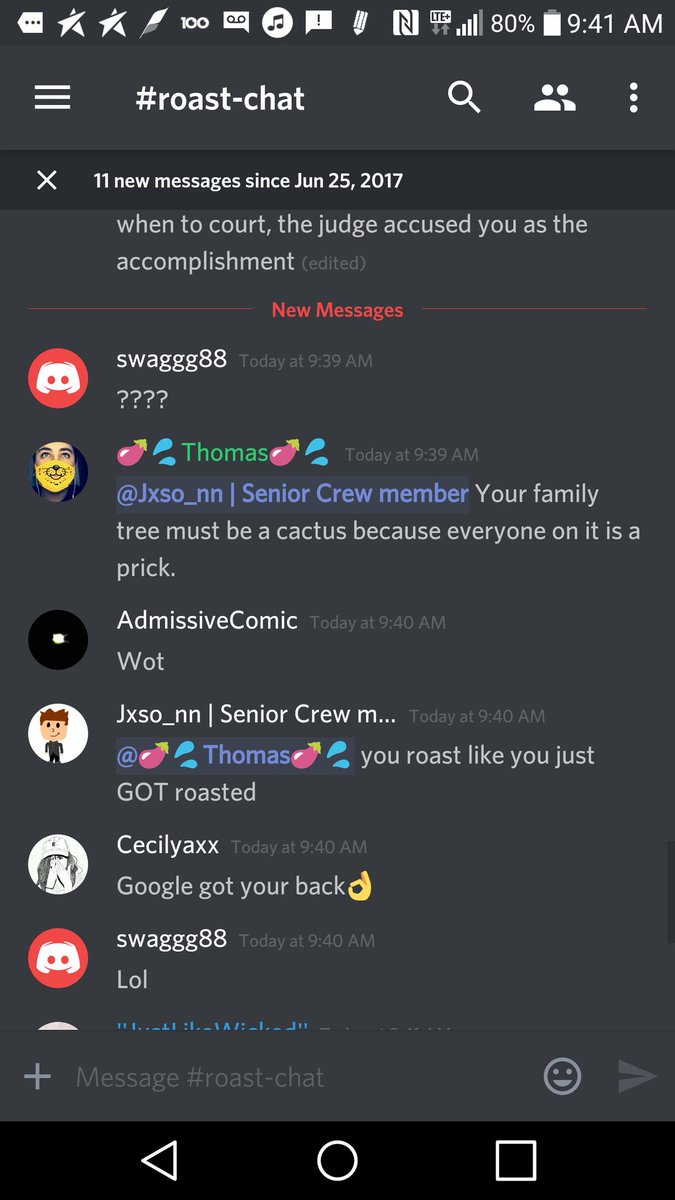 "Your family tree must be a cactus because everyone on it is a prick." Lol.