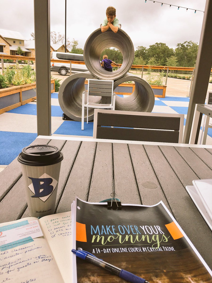 JuliaMishler's tweet photo. Getting started @bluebaker today with the kids! ☀️💛😊 @MoneySavingMom #makeoveryourmornings https://t.co/m9qYrPVIjN