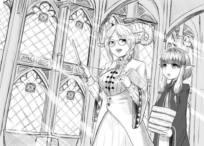 サークルの何某で描いたイラスト 