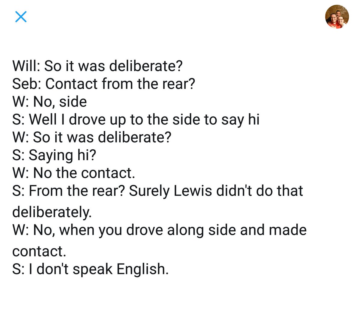 Bossmasterflex's tweet image. A+ for effort, @thebuxtonblog 

@F1onNBCSports @Jason_A_Swales #F1Baku