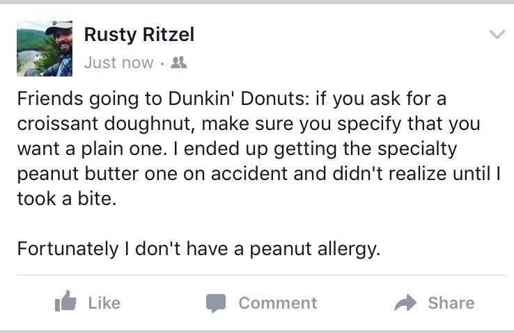 RustyRitz89's tweet image. Potentially scary experience @DunkinDonuts today