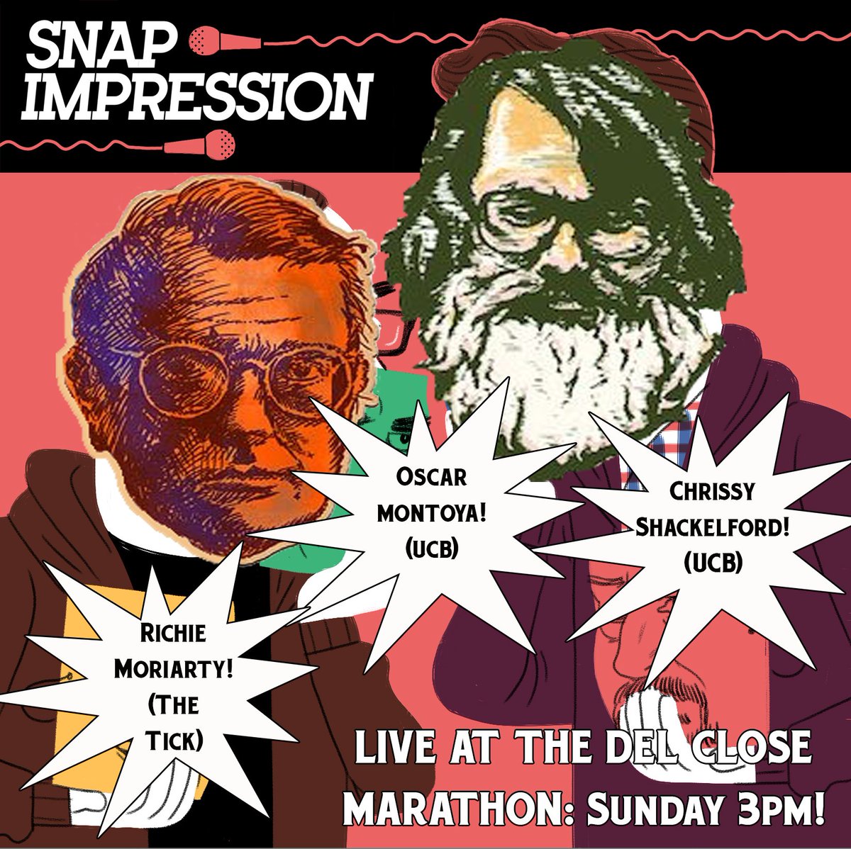 SnapImpression's tweet image. Yowza! If you're at #DCM19 come out this afternoon to a special taping of Snap Impression in Podcast Lounge!
