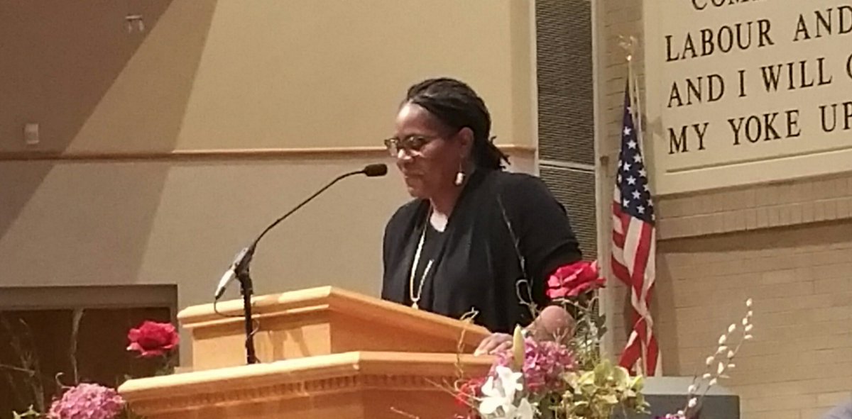 Jeanine2044's tweet photo. Reverend Sharon Caldwell preaching from Proverbs 22:6 https://t.co/9A8F9IOUbW