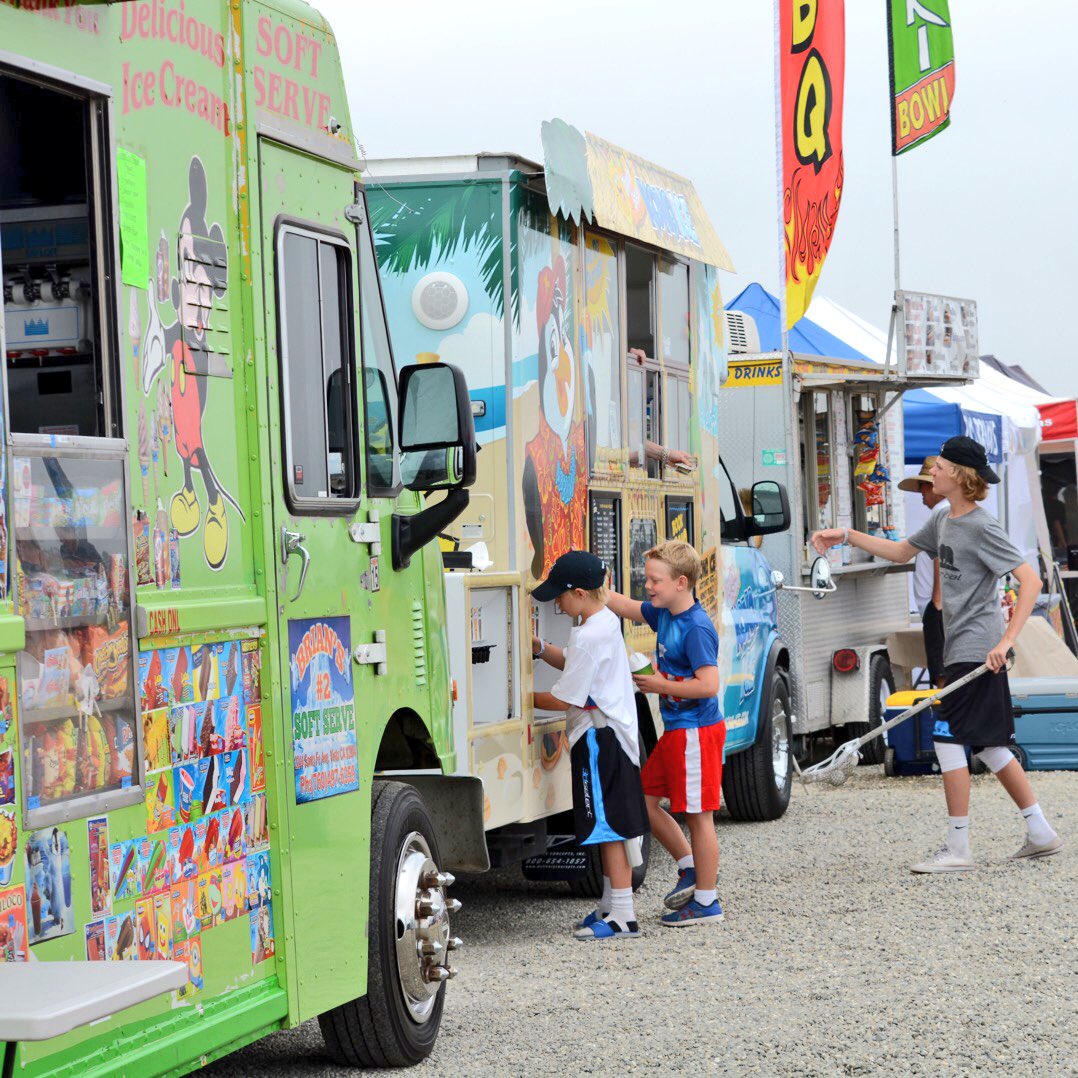 3dlaxevents's tweet photo. Today's the final day to visit with the variety of food trucks and folks here at #3dRiptide Vendor Village; head over in between your games! https://t.co/yyvOTeSVzA