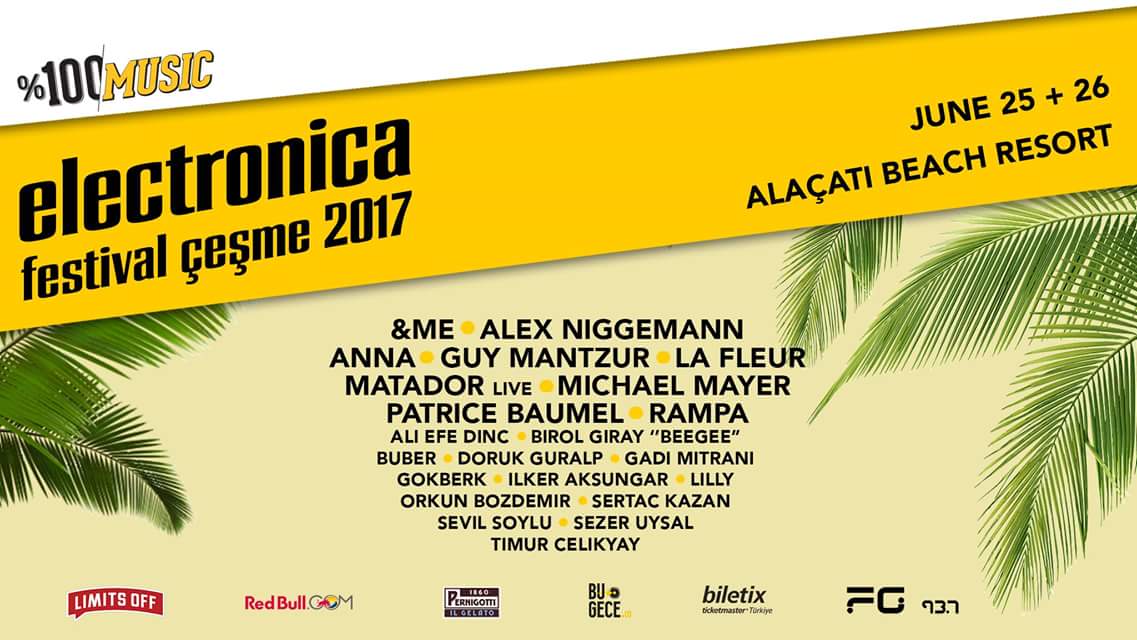 Love this Line Up , see you tonight at Electronica Festival , Cesme