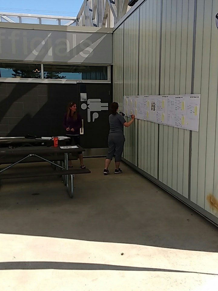 EYSASoftball's tweet photo. The SEMSA playoff committee updating the brackets at John Fry headquarters. Great hosts! #cityfinals https://t.co/kqGOZAi0Kw