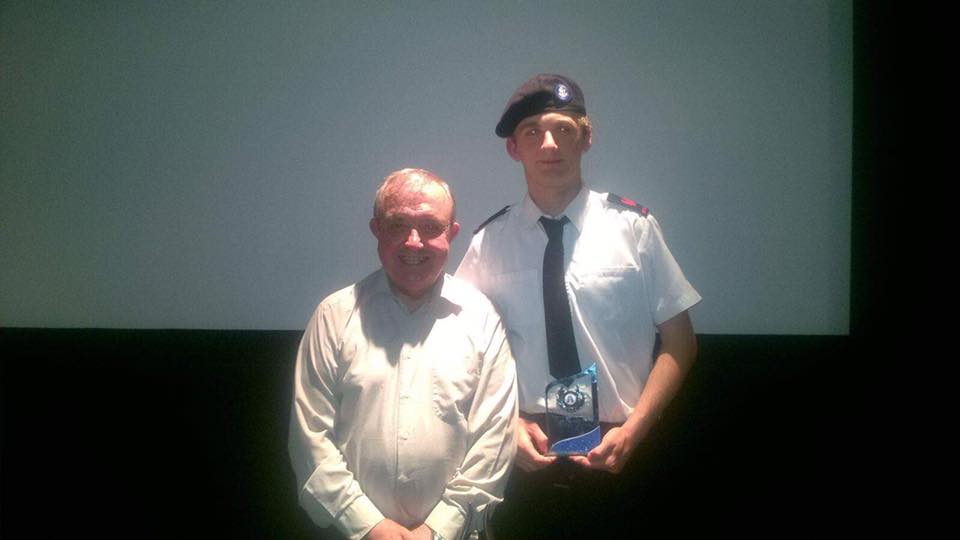 CaptainTyrrell's tweet image. BZ and congratulations to Maritime Cadet Liam Cassells who at the dinner for the  Apprentice Ship Cup won the award for 'TOP TRAINEE'