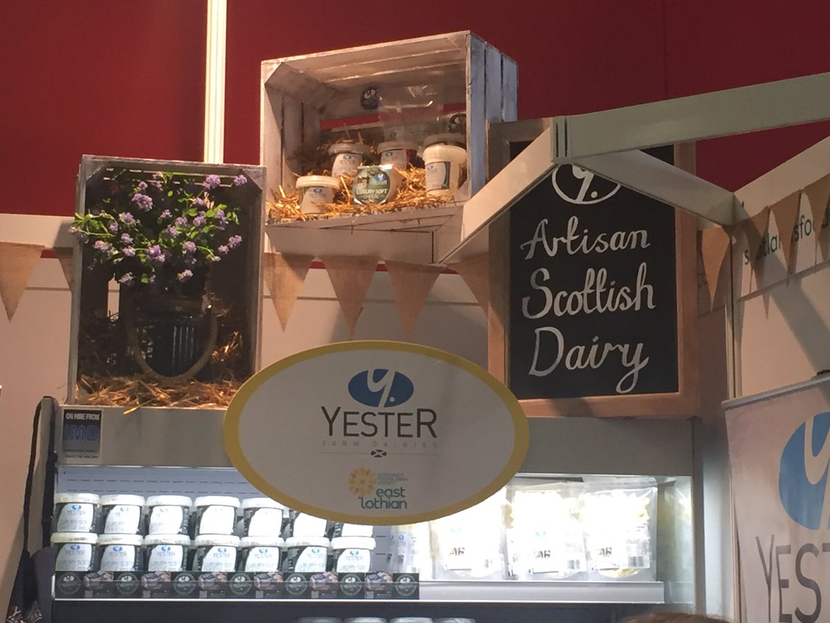 yesterdairies's tweet photo. Another great @ScotlandRHShow over. Thanks @Futurefoodsltd and everyone in #teamYester for hard work https://t.co/xqLssiB1hD