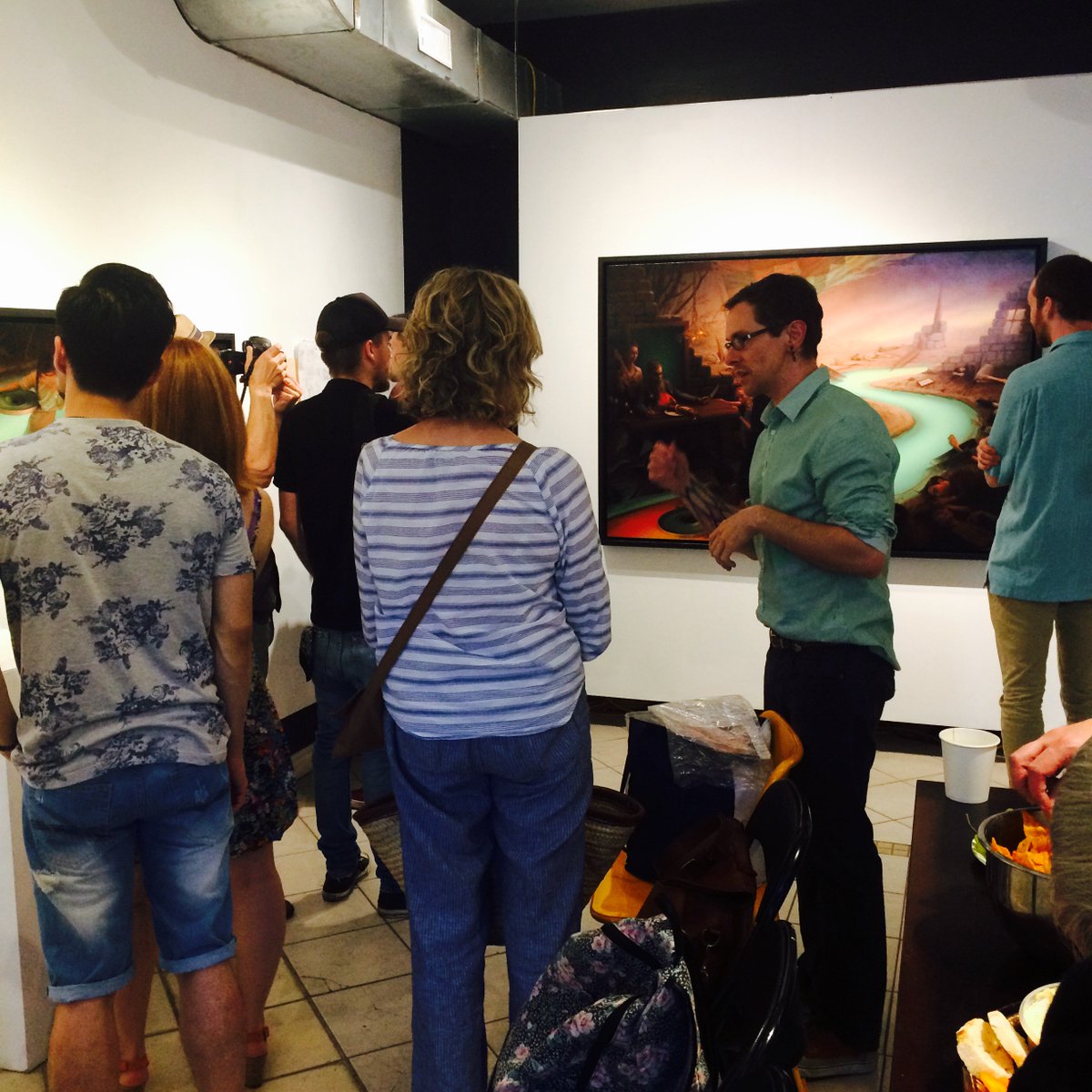 Thanks to the wonderful audience at last night's Artist Talk! FINAL DAY for #WrongCentury <a href="/HashtagGallery/">#Hashtag Gallery</a> - 2pm-8pm! facebook.com/events/1365423…