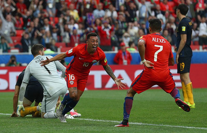 超ワールドサッカー V Twitter 速報 コンフェデレーションズ杯17 チリ 1 1 オーストラリア チリ マルティン ロドリゲス 後22 オーストラリア トロイージ 前42 チリがグループ2位でグループステージ突破 T Co Xgljrae8yd Chiaus T