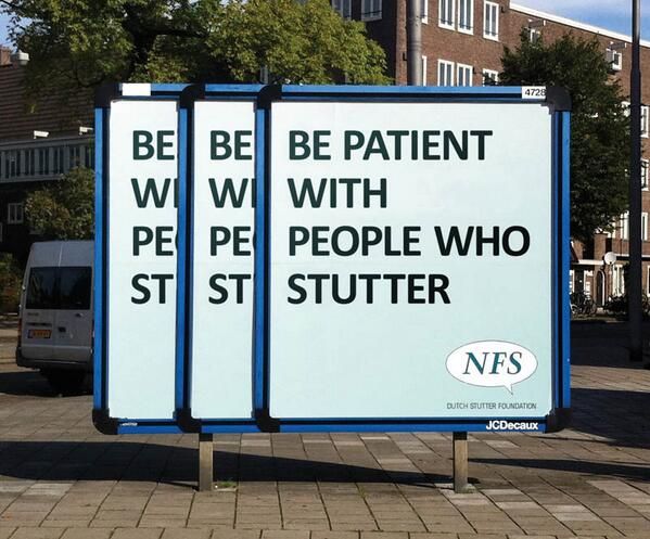 rshotton's tweet image. Dutch Stutter Foundation via @Brilliant_Ads