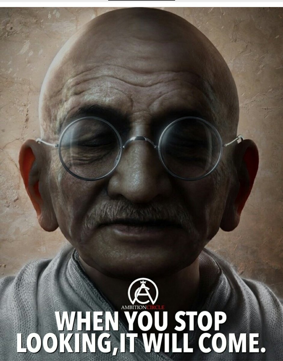 When you stop looking, it will come. 🙏