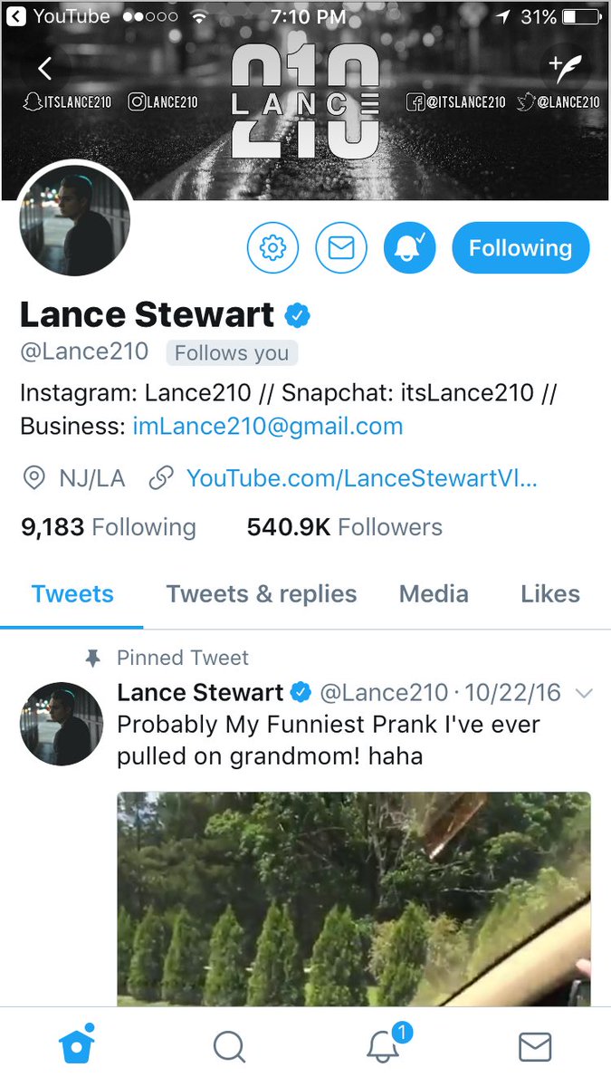 itsautumnleighh's tweet image. I think I'm gonna cry. @Lance210 just followed me. HE IS ONE OF MY FAVORITE YOUTUBERS ((and lizzy))
