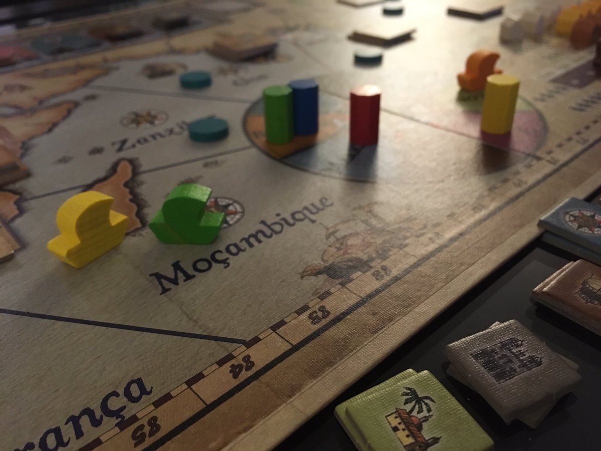 controlledarea's tweet image. First play of Navegador @RioGrandeGames @BoardGameQuest the age of exploration game I've missed all these years.
