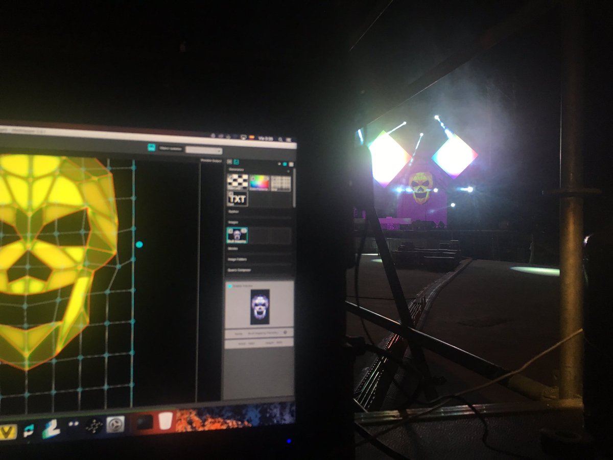 Intense weekend of #visuals with VjLuna in #asummerstory #madmapper #vdmx #modul8 <a href="/jorgemapping/">Jorge Escobar</a>