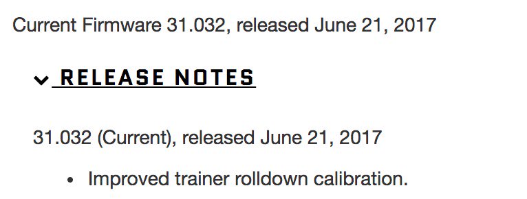 New firmware updates for the <a href="/CycleOps/">CycleOps</a> Hammer and Magnus trainers dropped last week. cycleops.com/support/firmwa… /cc <a href="/dcrainmakerblog/">Ray Maker</a>