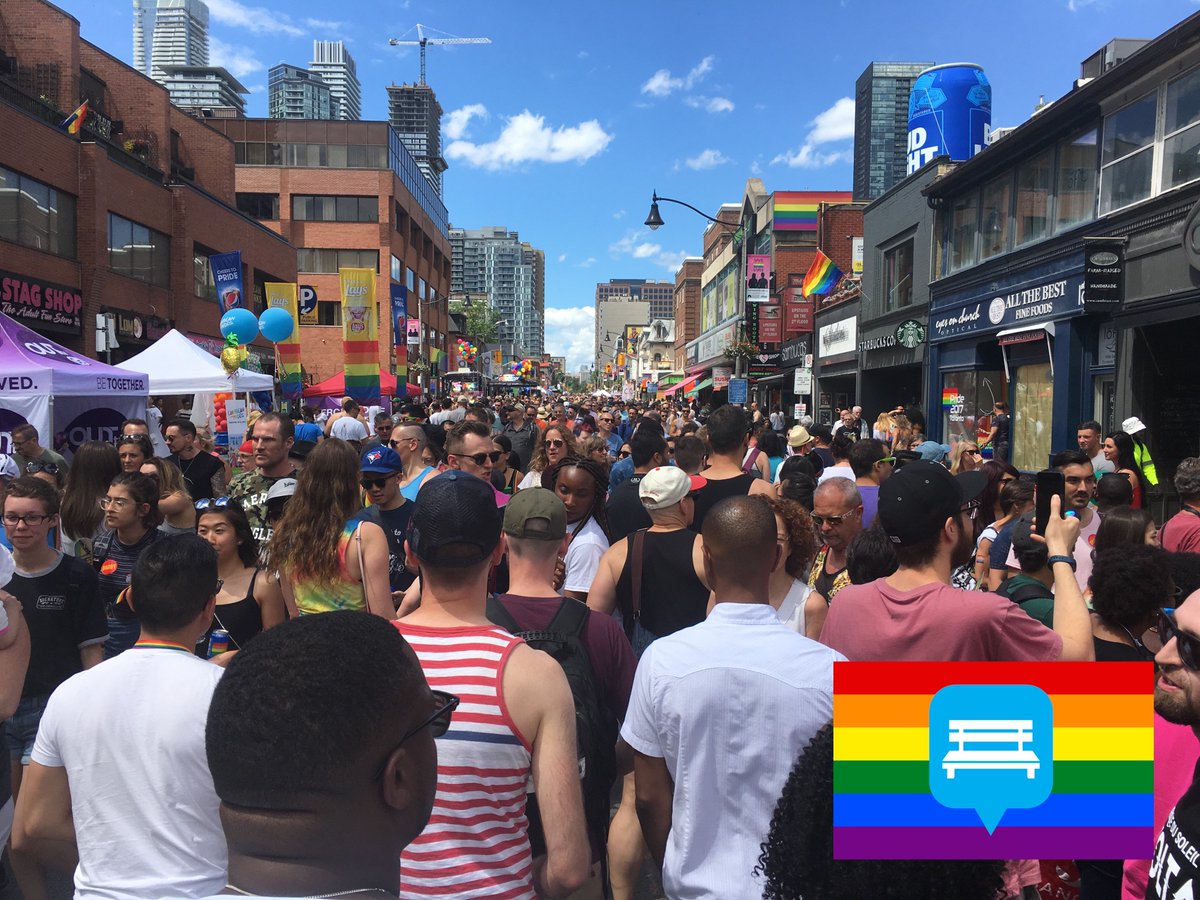 Parkbenchfamily's tweet photo. From the #ParkbenchFamily to all at @PrideToronto this weekend, we hope u are having an awesome and fun #PrideTO! #PrideTO2017 #Pride #LGBTQ https://t.co/Kzk622BQjo