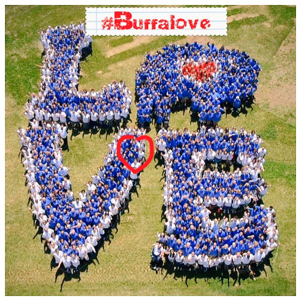 lisab97pt's tweet photo. @BuffaLoveApprl Love is a canvas furnished by us all ❤️! #Buffalove #OneBuffalo https://t.co/k9nDvFEzqJ
