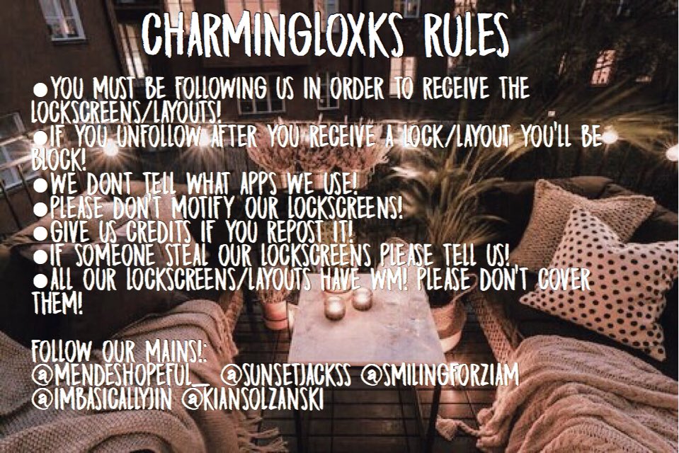 charmingloxks's tweet photo. OUR RULES!!! Please read them!! Rt/fav once you read them!!! https://t.co/whg5bPSPbi