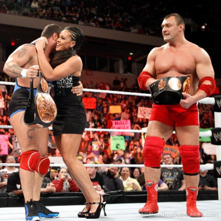 When Santino started dating her, he and Kozlov were able to beat the Nexus for the tag titles. Thus, Tamina, not John Cena, ended the Nexus.