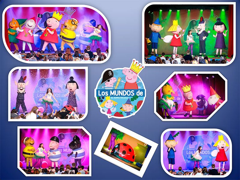 gpachano1's tweet photo. "Los Mundos de Peppa Pig y Ben&amp;Holly" 5 Julio Plaza de Toros #Teruel https://t.co/F3n9uvJfG9