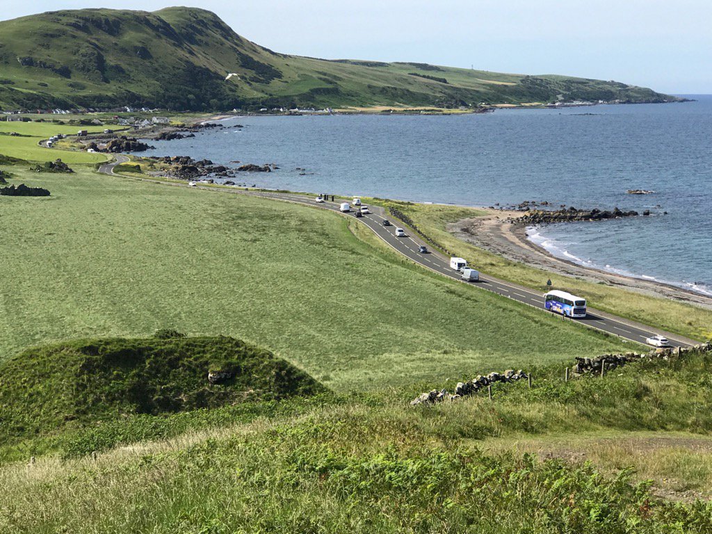 Magnificent view from Ayrshire costal path
