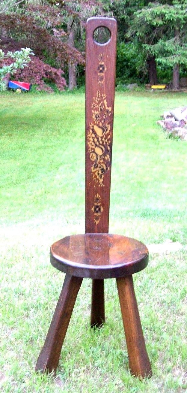 3 legged chair antique outlet