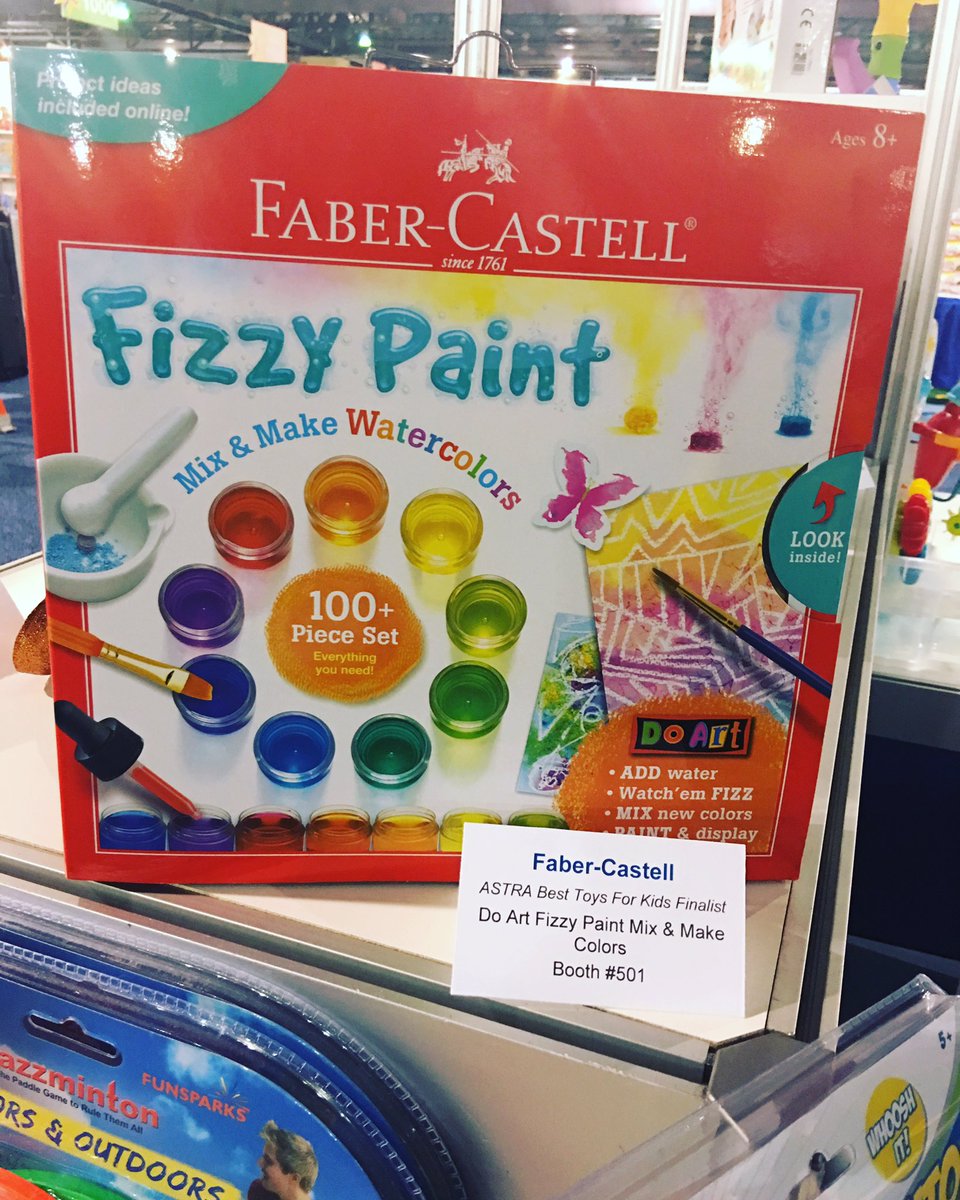 Thrilled that our Faber-Castell Fizzy Paint Set is an <a href="/astratoy/">ASTRA Toy</a> "Best Toy for Kids" Finalist!! #astra17 #astra2017 #astratoy #fabercastell
