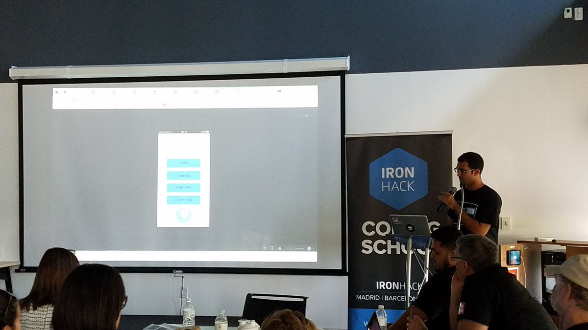 AI_Ironhack's tweet photo. Next up to present for #WeDesign! Nick with a unique UX Design solution! @IronhackMIA #ironhackmia https://t.co/2PPC42a2JW